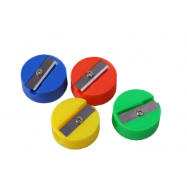  Plastic Round Design Sharpener Pencil